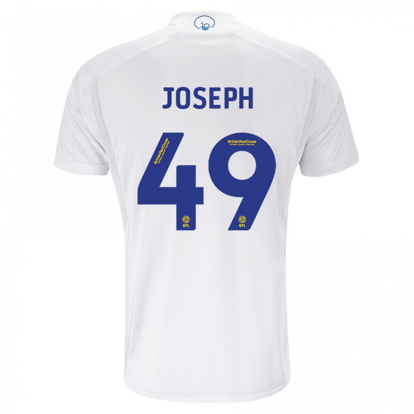 Dame Mateo Joseph #49 Hvit Hjemmetrøye Drakt Trøye 2023/24 Skjorter T-Skjorte