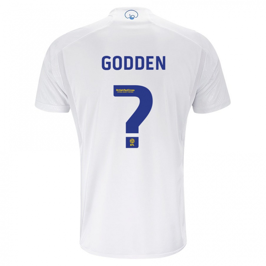 Dame Scott Godden #0 Hvit Hjemmetrøye Drakt Trøye 2023/24 Skjorter T-Skjorte