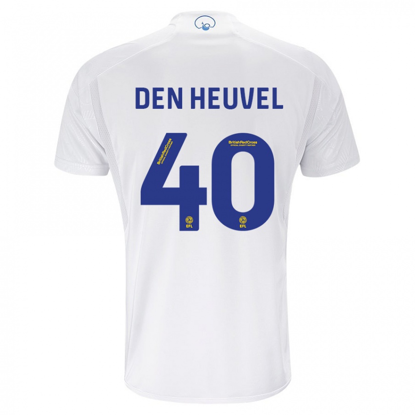 Dame Dani Van Den Heuvel #40 Hvit Hjemmetrøye Drakt Trøye 2023/24 Skjorter T-Skjorte