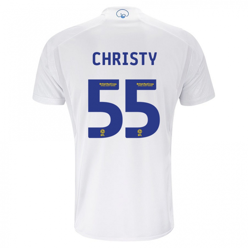 Dame Harry Christy #55 Hvit Hjemmetrøye Drakt Trøye 2023/24 Skjorter T-Skjorte