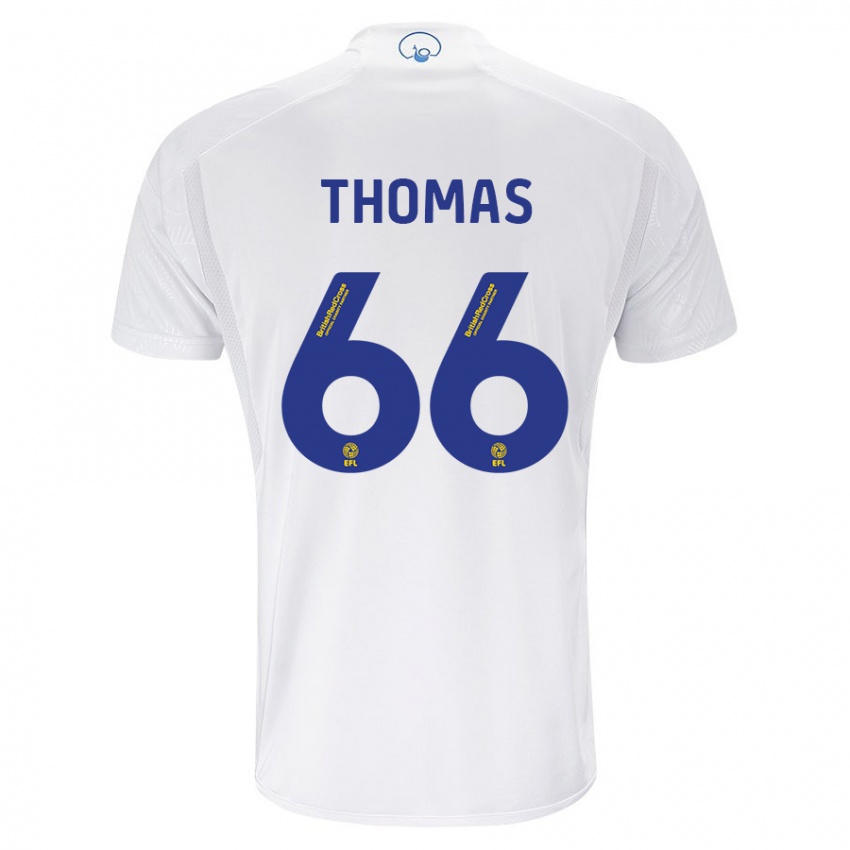 Dame Luca Thomas #66 Hvit Hjemmetrøye Drakt Trøye 2023/24 Skjorter T-Skjorte