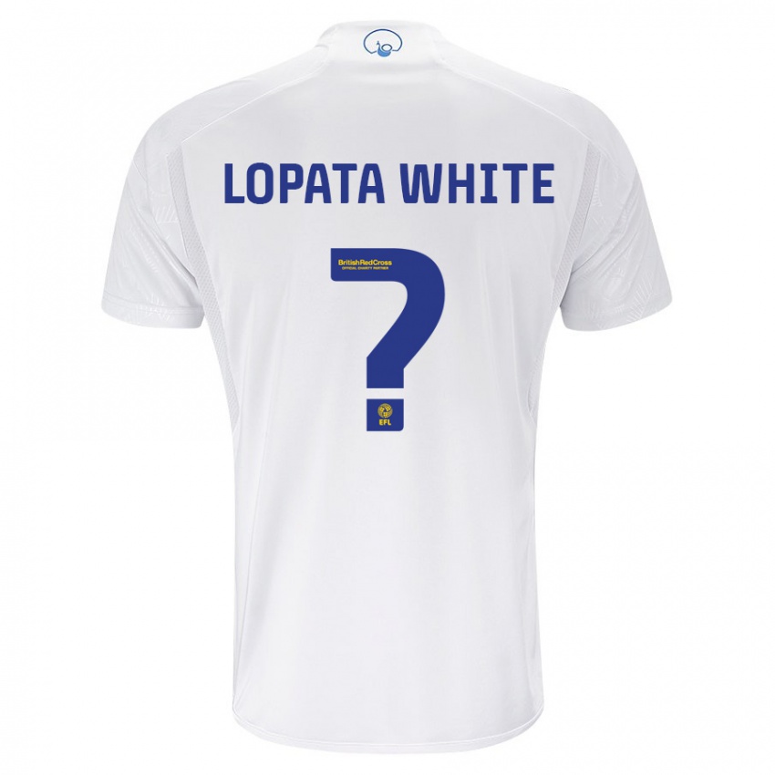 Dame Reuben Lopata-White #0 Hvit Hjemmetrøye Drakt Trøye 2023/24 Skjorter T-Skjorte