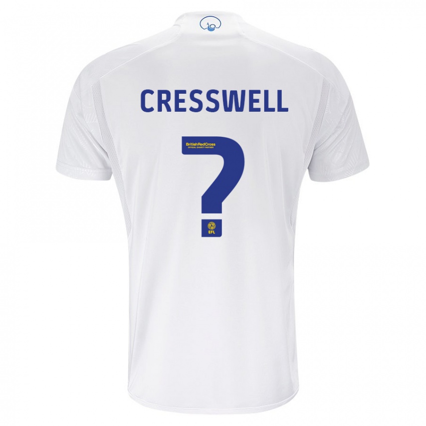 Dame Alfie Cresswell #0 Hvit Hjemmetrøye Drakt Trøye 2023/24 Skjorter T-Skjorte