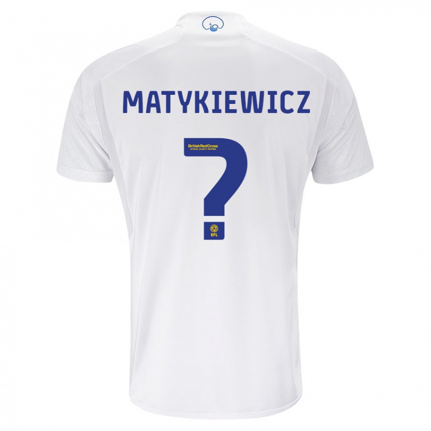 Dame Luke Matykiewicz #0 Hvit Hjemmetrøye Drakt Trøye 2023/24 Skjorter T-Skjorte