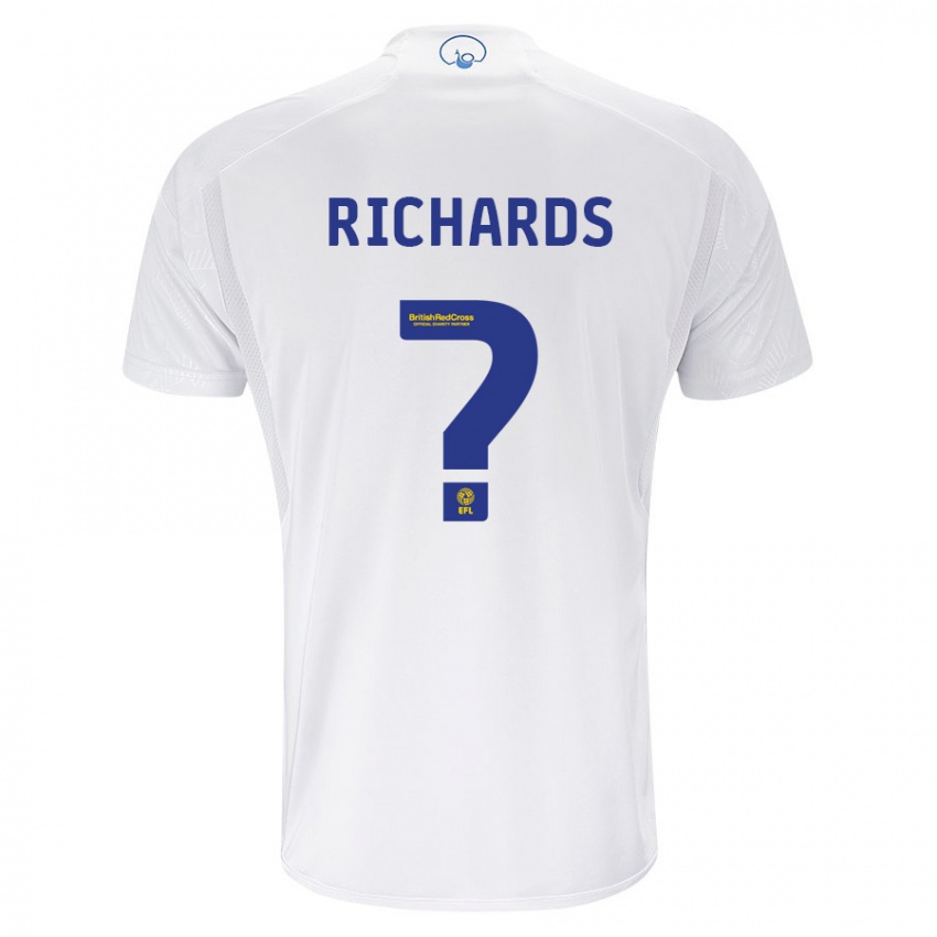 Dame Joe Richards #0 Hvit Hjemmetrøye Drakt Trøye 2023/24 Skjorter T-Skjorte