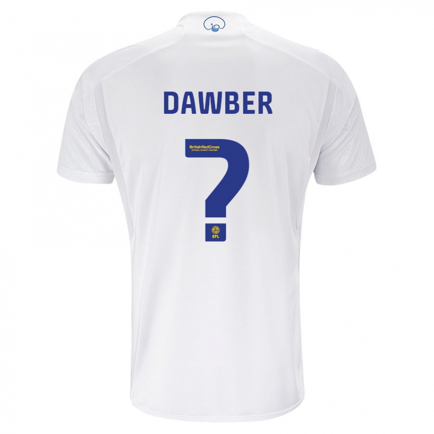 Dame Oscar Dawber #0 Hvit Hjemmetrøye Drakt Trøye 2023/24 Skjorter T-Skjorte