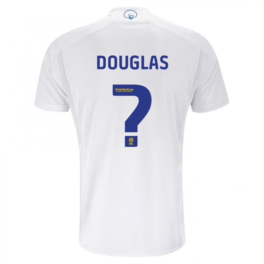 Dame Connor Douglas #0 Hvit Hjemmetrøye Drakt Trøye 2023/24 Skjorter T-Skjorte