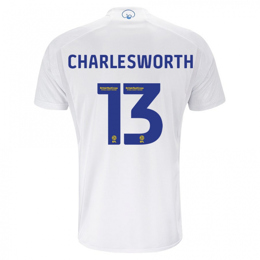 Dame Millie Robshaw-Charlesworth #13 Hvit Hjemmetrøye Drakt Trøye 2023/24 Skjorter T-Skjorte