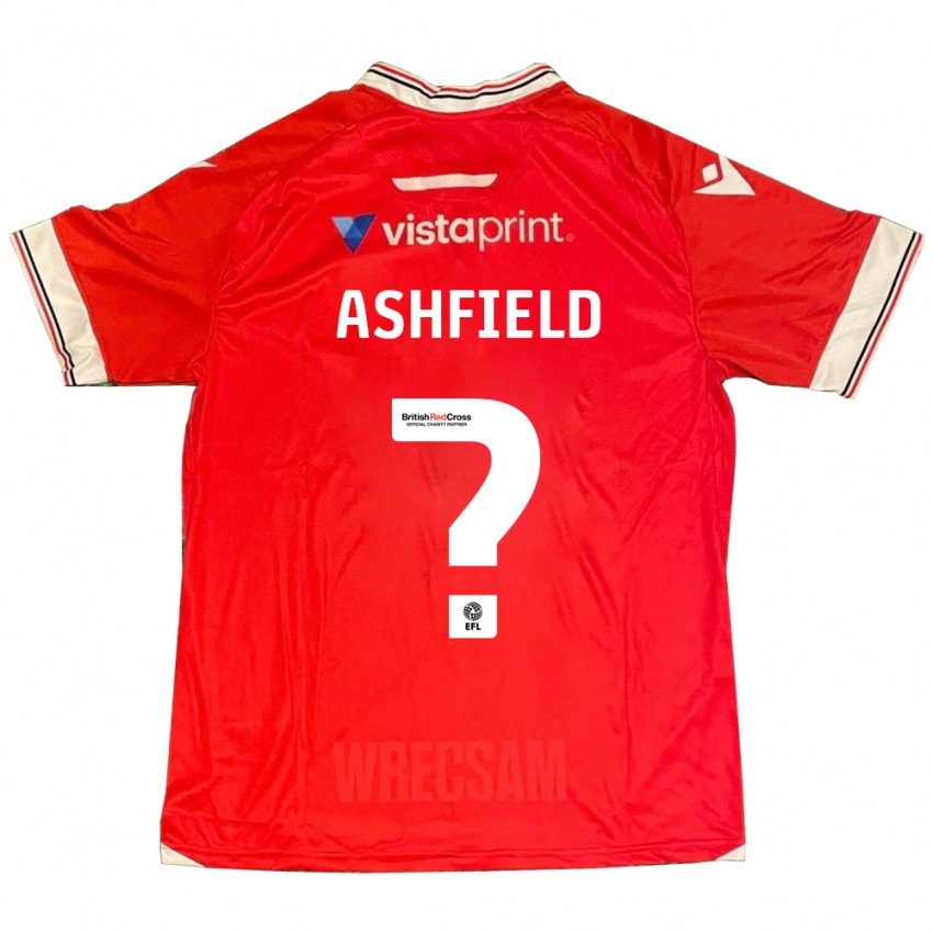 Dame Harry Ashfield #0 Rød Hjemmetrøye Drakt Trøye 2023/24 Skjorter T-Skjorte