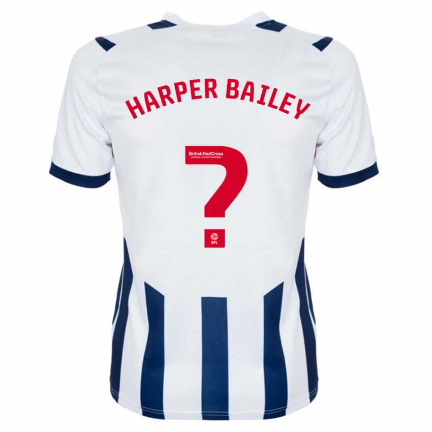 Dame Aaron Harper-Bailey #0 Hvit Hjemmetrøye Drakt Trøye 2023/24 Skjorter T-Skjorte
