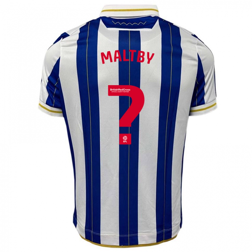 Dame Mackenzie Maltby #0 Blå Hvit Hjemmetrøye Drakt Trøye 2023/24 Skjorter T-Skjorte