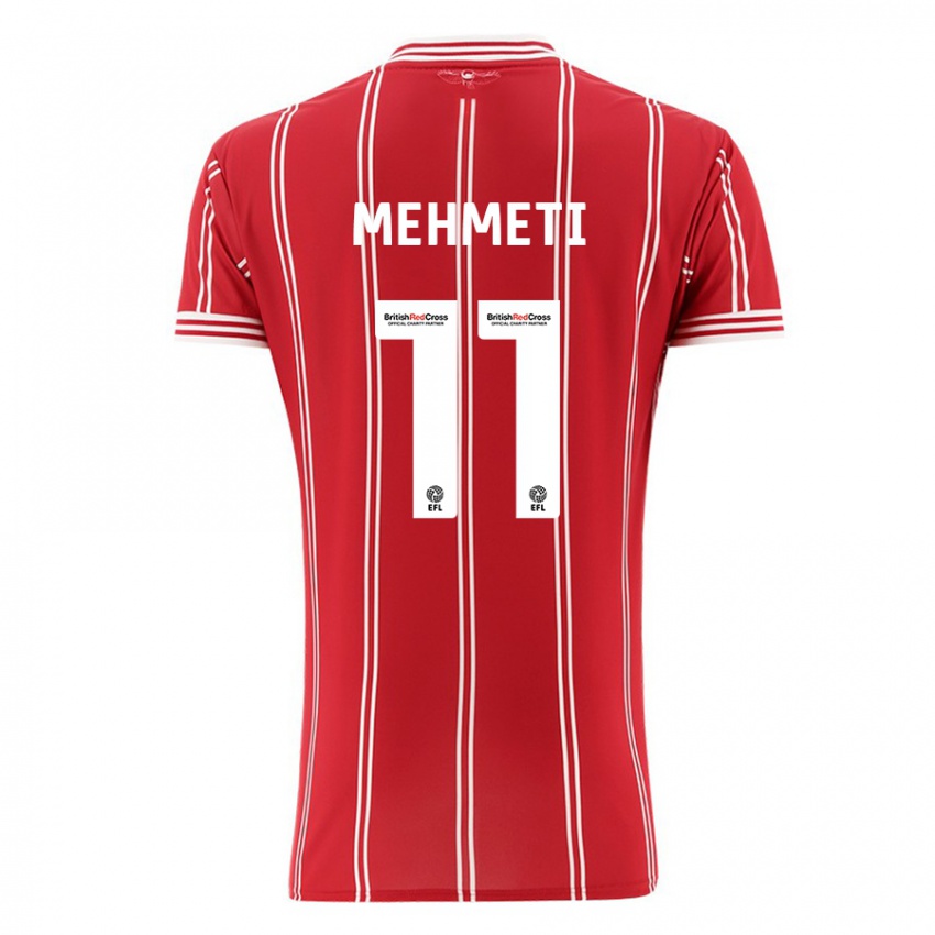Dame Anis Mehmeti #11 Rød Hjemmetrøye Drakt Trøye 2023/24 Skjorter T-Skjorte