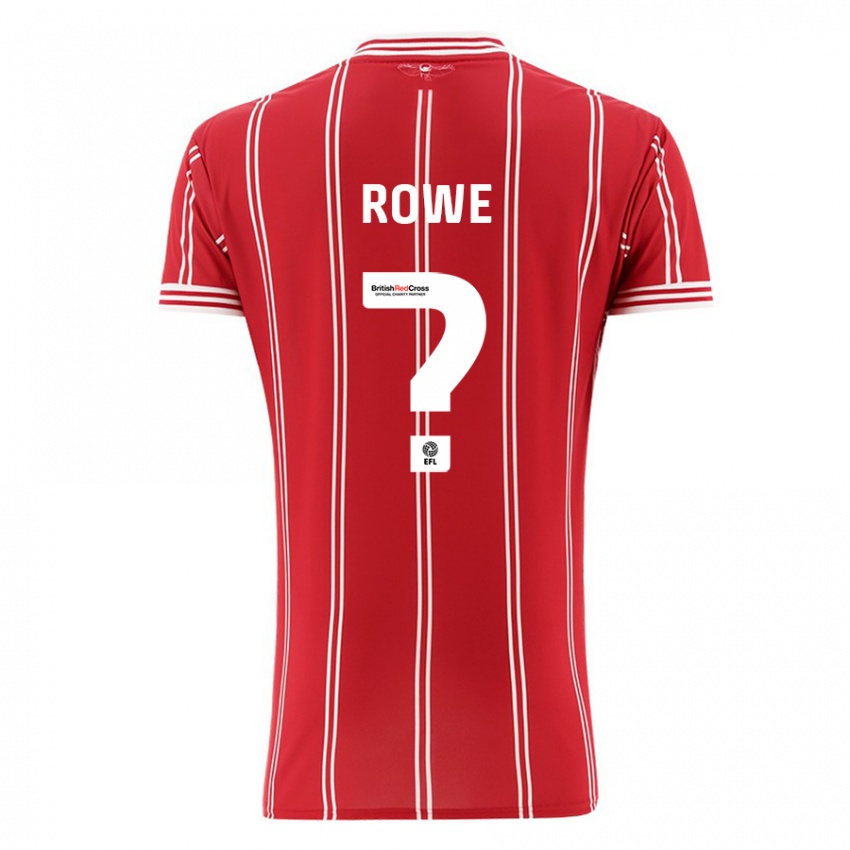 Dame Romani Rowe #0 Rød Hjemmetrøye Drakt Trøye 2023/24 Skjorter T-Skjorte