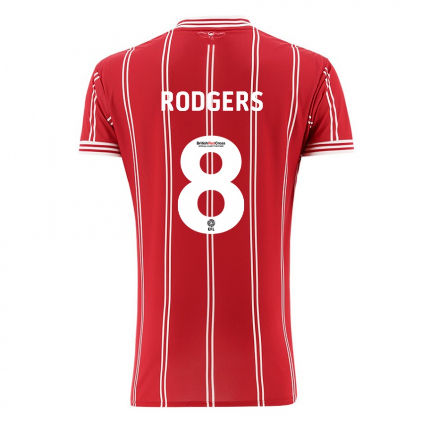 Dame Amy Rodgers #8 Rød Hjemmetrøye Drakt Trøye 2023/24 Skjorter T-Skjorte