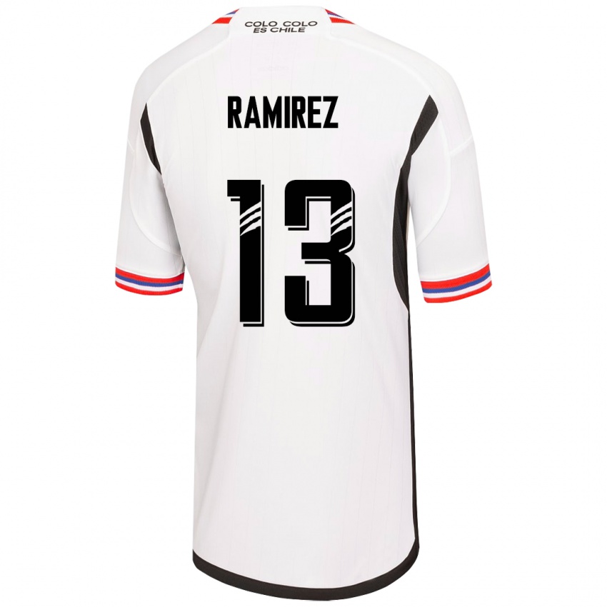 Dame Fernanda Ramírez #13 Hvit Hjemmetrøye Drakt Trøye 2023/24 Skjorter T-Skjorte
