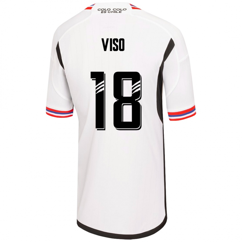 Dame Ysaura Viso #18 Hvit Hjemmetrøye Drakt Trøye 2023/24 Skjorter T-Skjorte