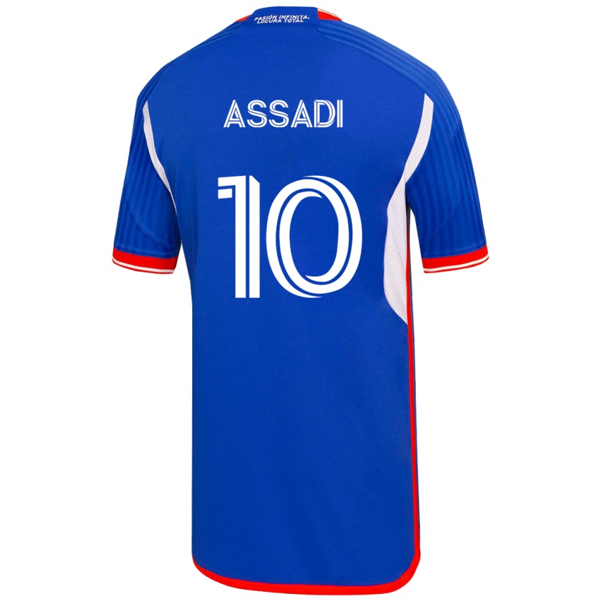 Dame Lucas Assadi #10 Blå Hjemmetrøye Drakt Trøye 2023/24 Skjorter T-Skjorte
