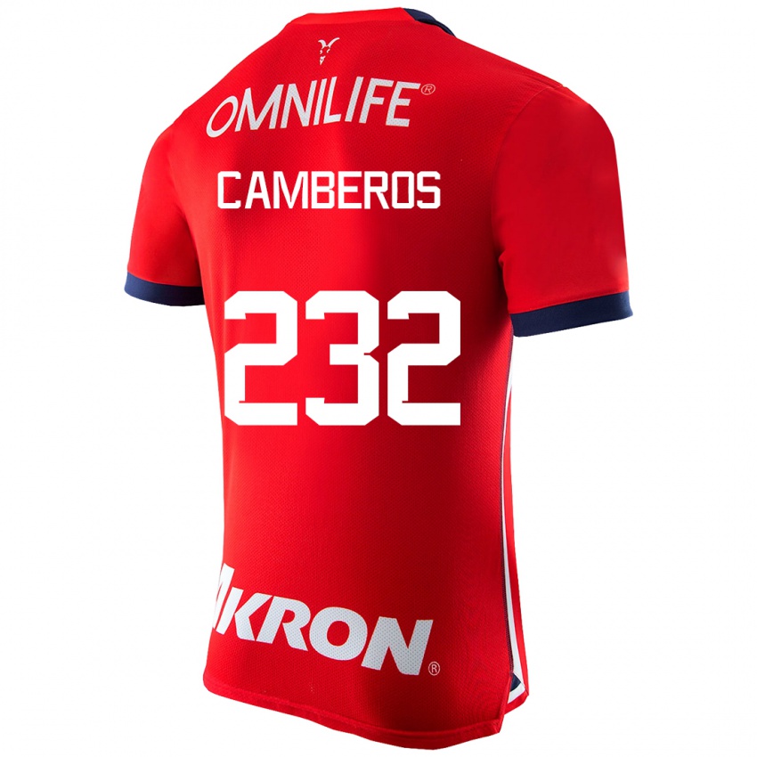 Dame Hugo Camberos #232 Rød Hjemmetrøye Drakt Trøye 2023/24 Skjorter T-Skjorte