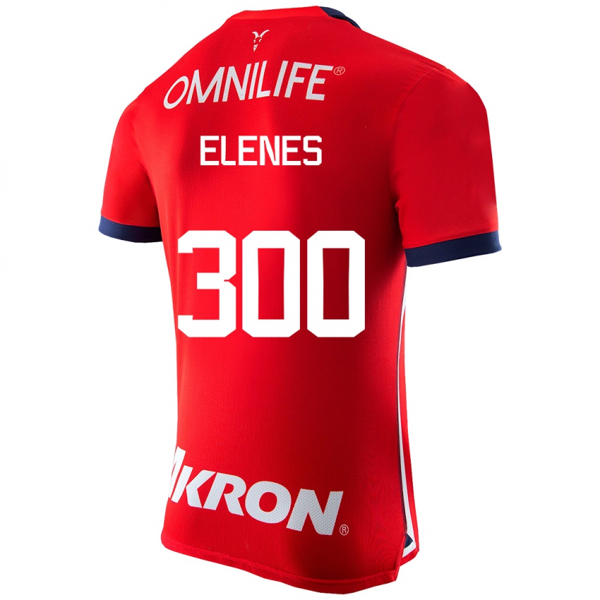 Dame José Elenes #300 Rød Hjemmetrøye Drakt Trøye 2023/24 Skjorter T-Skjorte