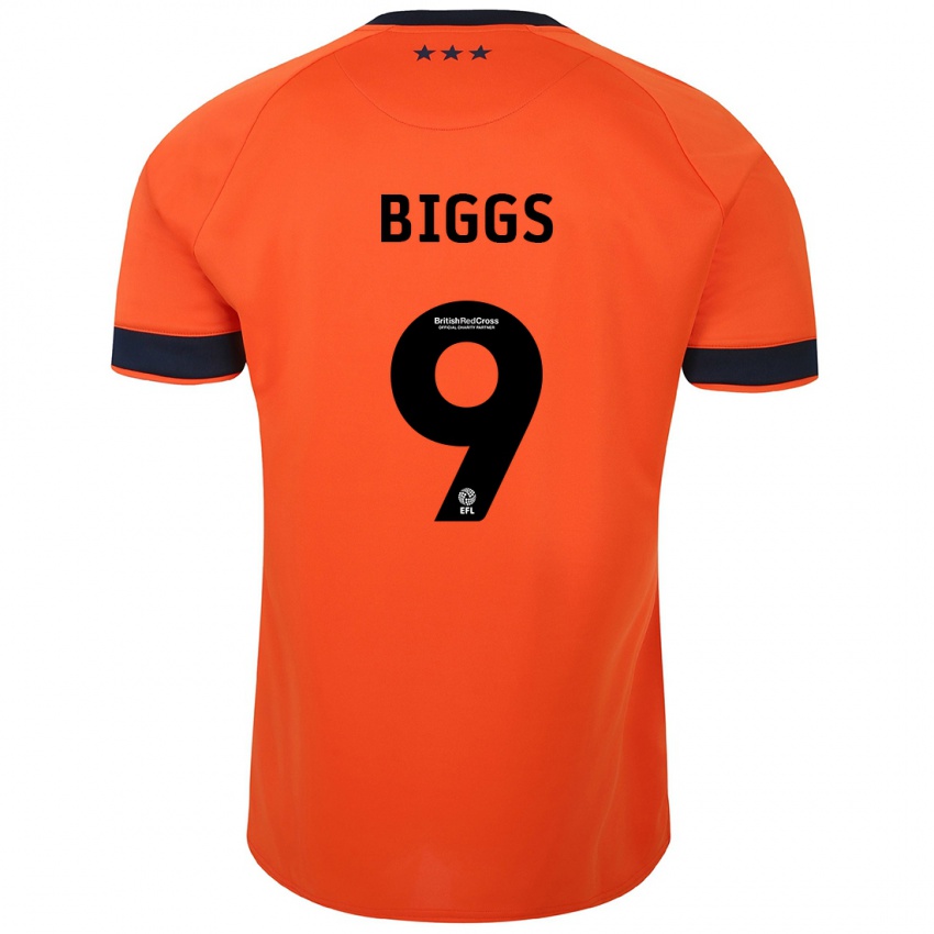 Dame Maddie Biggs #9 Oransje Bortetrøye Drakt Trøye 2023/24 Skjorter T-Skjorte