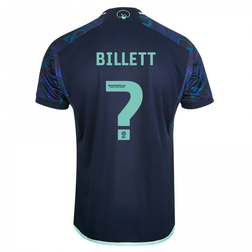 Dame Joe Billett #0 Blå Bortetrøye Drakt Trøye 2023/24 Skjorter T-Skjorte