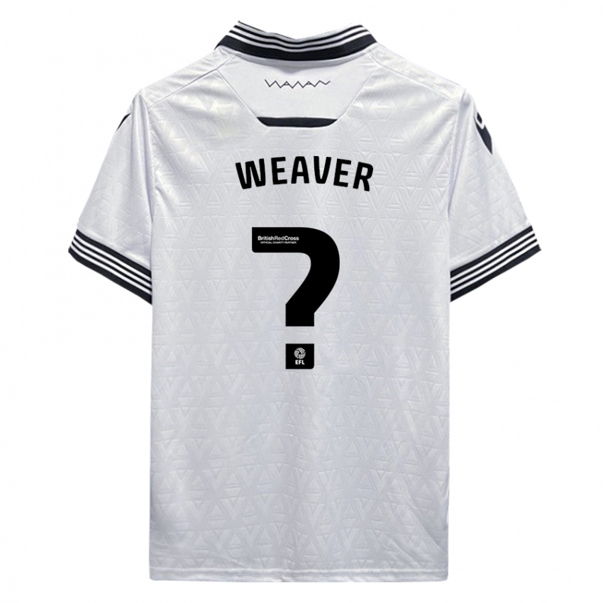 Dame Ernie Weaver #0 Hvit Bortetrøye Drakt Trøye 2023/24 Skjorter T-Skjorte
