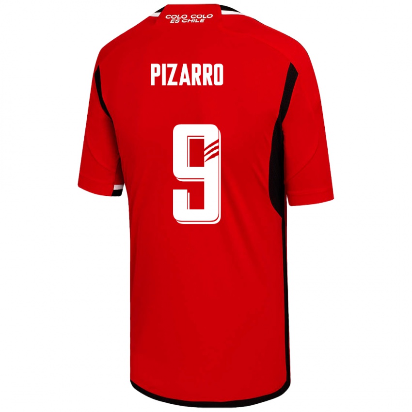 Dame Damián Pizarro #9 Rød Bortetrøye Drakt Trøye 2023/24 Skjorter T-Skjorte