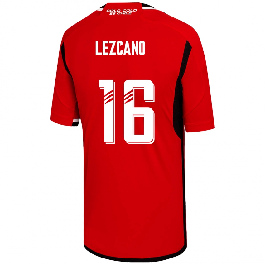 Dame Darío Lezcano #16 Rød Bortetrøye Drakt Trøye 2023/24 Skjorter T-Skjorte
