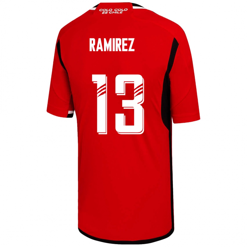 Dame Fernanda Ramírez #13 Rød Bortetrøye Drakt Trøye 2023/24 Skjorter T-Skjorte