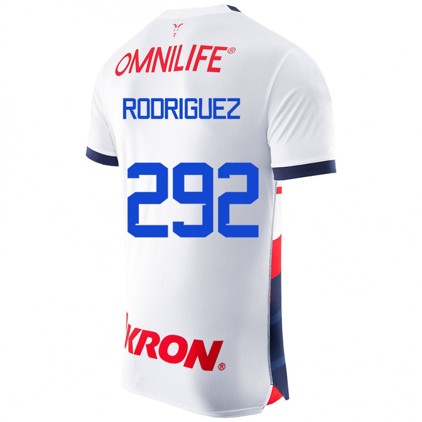 Dame Emiliano Rodríguez #292 Hvit Bortetrøye Drakt Trøye 2023/24 Skjorter T-Skjorte