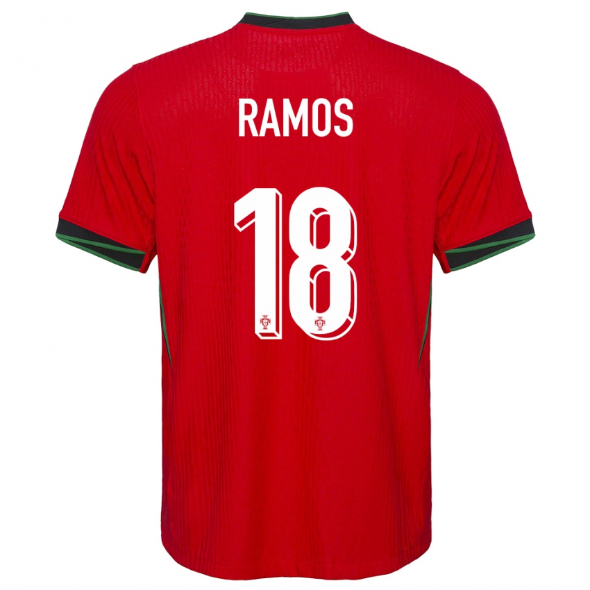 Barn Portugal Goncalo Ramos #18 Rød Hjemmetrøye Drakt Trøye 24-26 Skjorter T-Skjorte