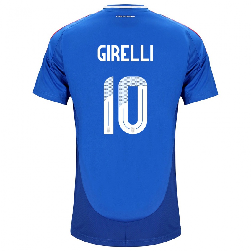 Barn Italia Cristiana Girelli #10 Blå Hjemmetrøye Drakt Trøye 24-26 Skjorter T-Skjorte