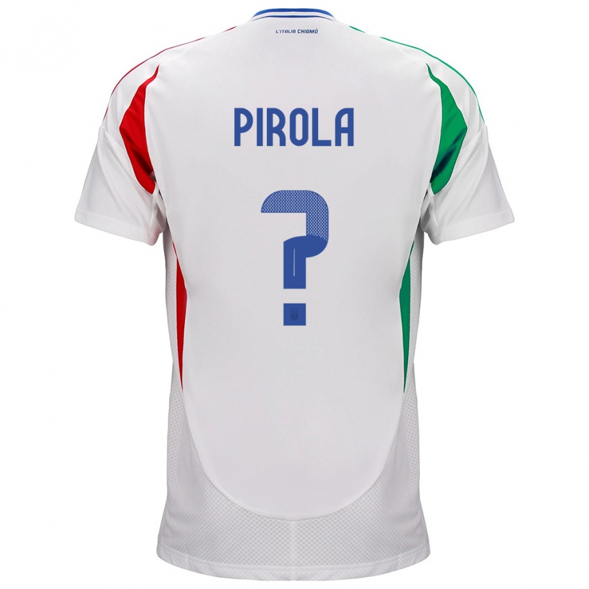 Barn Italia Lorenzo Pirola #0 Hvit Bortetrøye Drakt Trøye 24-26 Skjorter T-Skjorte