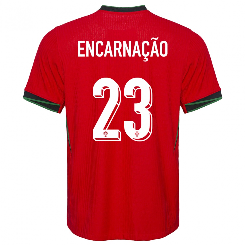 Mann Portugal Telma Encarnacao #23 Rød Hjemmetrøye Drakt Trøye 24-26 Skjorter T-Skjorte
