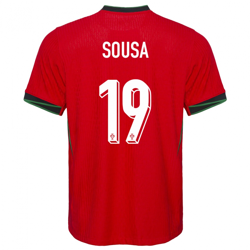 Mann Portugal Goncalo Sousa #19 Rød Hjemmetrøye Drakt Trøye 24-26 Skjorter T-Skjorte