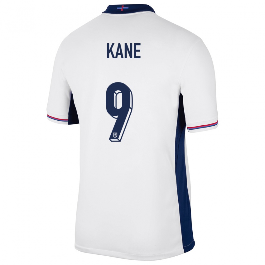 Mann England Harry Kane #9 Hvit Hjemmetrøye Drakt Trøye 24-26 Skjorter T-Skjorte