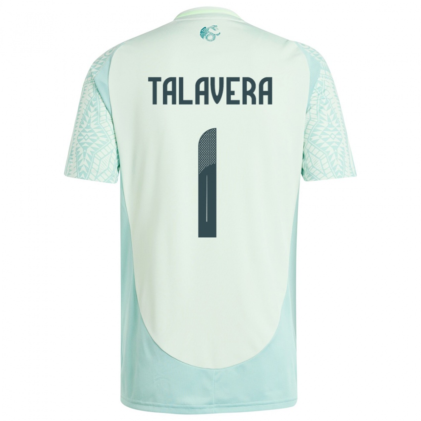 Mann Mexico Alfredo Talavera #1 Lin Grønn Bortetrøye Drakt Trøye 24-26 Skjorter T-Skjorte