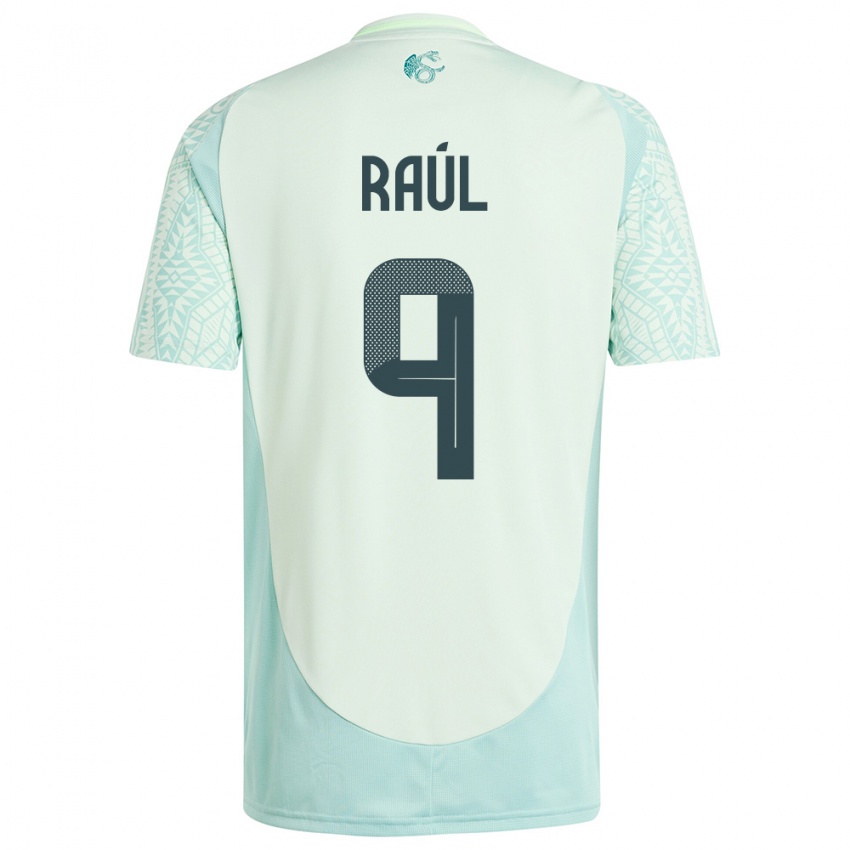 Mann Mexico Raul Jimenez #9 Lin Grønn Bortetrøye Drakt Trøye 24-26 Skjorter T-Skjorte