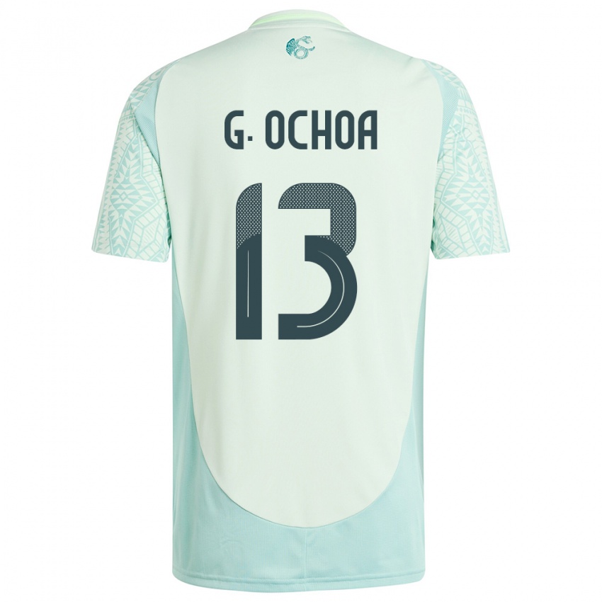 Mann Mexico Guillermo Ochoa #13 Lin Grønn Bortetrøye Drakt Trøye 24-26 Skjorter T-Skjorte