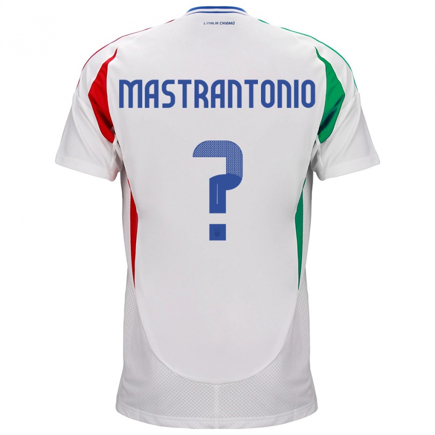 Mann Italia Davide Mastrantonio #0 Hvit Bortetrøye Drakt Trøye 24-26 Skjorter T-Skjorte