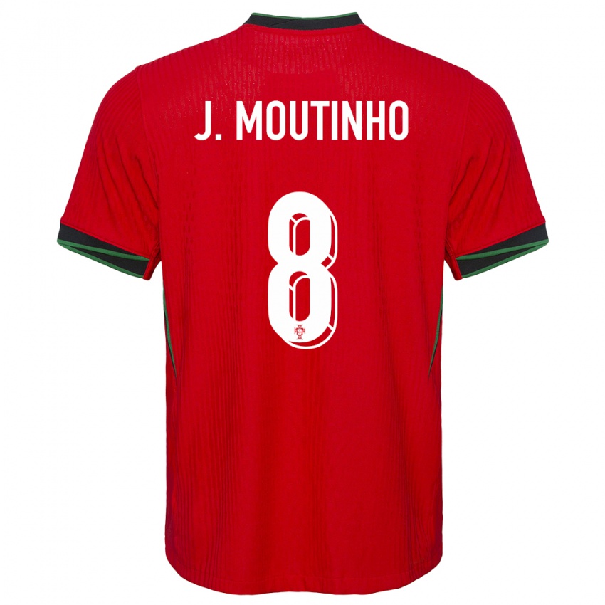 Dame Portugal Joao Moutinho #8 Rød Hjemmetrøye Drakt Trøye 24-26 Skjorter T-Skjorte