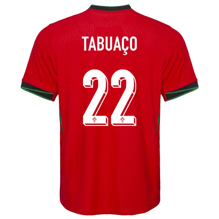 Dame Portugal Goncalo Tabuaco #22 Rød Hjemmetrøye Drakt Trøye 24-26 Skjorter T-Skjorte