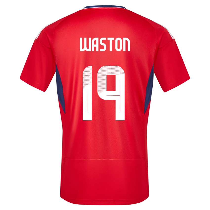 Dame Costa Rica Kendall Waston #19 Rød Hjemmetrøye Drakt Trøye 24-26 Skjorter T-Skjorte
