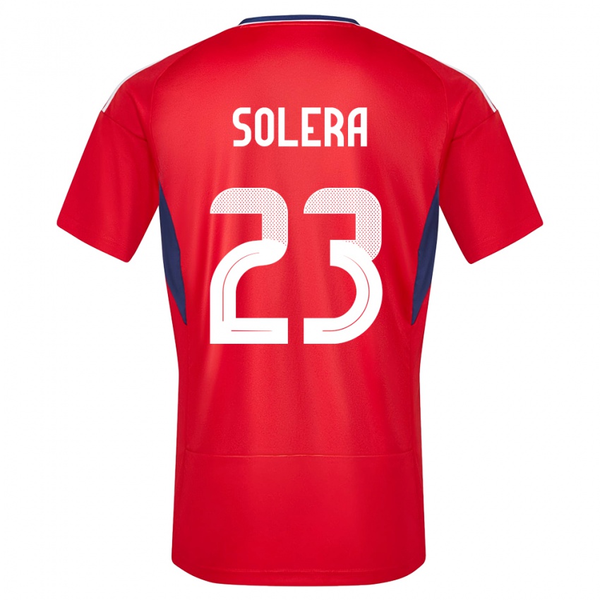 Dame Costa Rica Daniela Solera #23 Rød Hjemmetrøye Drakt Trøye 24-26 Skjorter T-Skjorte