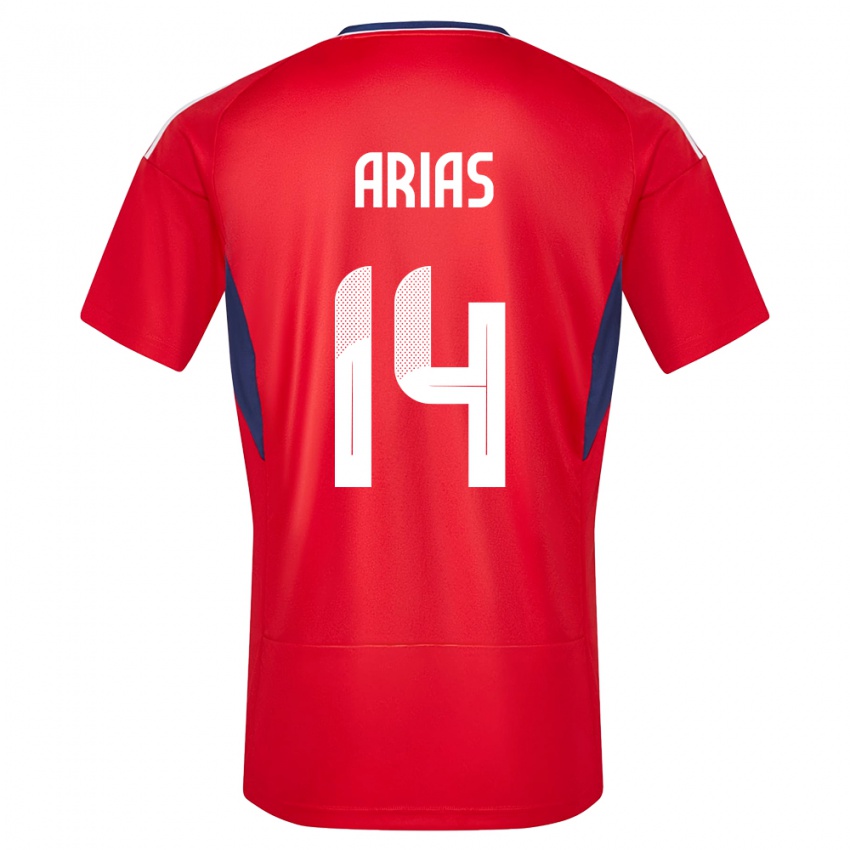 Dame Costa Rica Timothy Arias #14 Rød Hjemmetrøye Drakt Trøye 24-26 Skjorter T-Skjorte