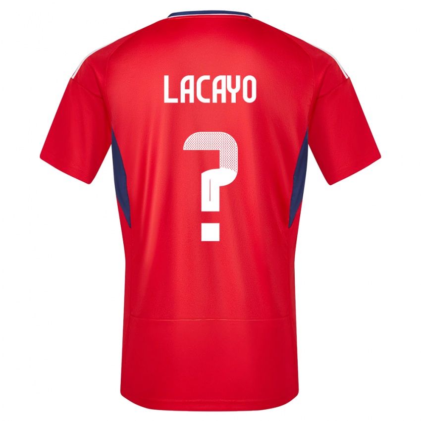 Dame Costa Rica Marcelo Lacayo #0 Rød Hjemmetrøye Drakt Trøye 24-26 Skjorter T-Skjorte