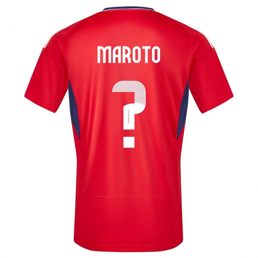 Dame Costa Rica Victor Maroto #0 Rød Hjemmetrøye Drakt Trøye 24-26 Skjorter T-Skjorte