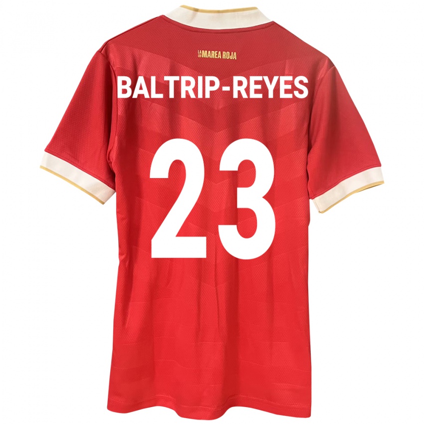 Dame Panama Carina Baltrip-Reyes #23 Rød Hjemmetrøye Drakt Trøye 24-26 Skjorter T-Skjorte