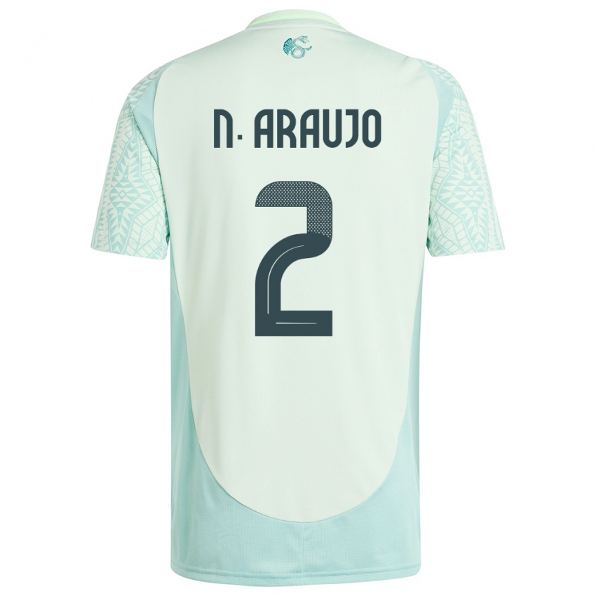Dame Mexico Nestor Araujo #2 Lin Grønn Bortetrøye Drakt Trøye 24-26 Skjorter T-Skjorte