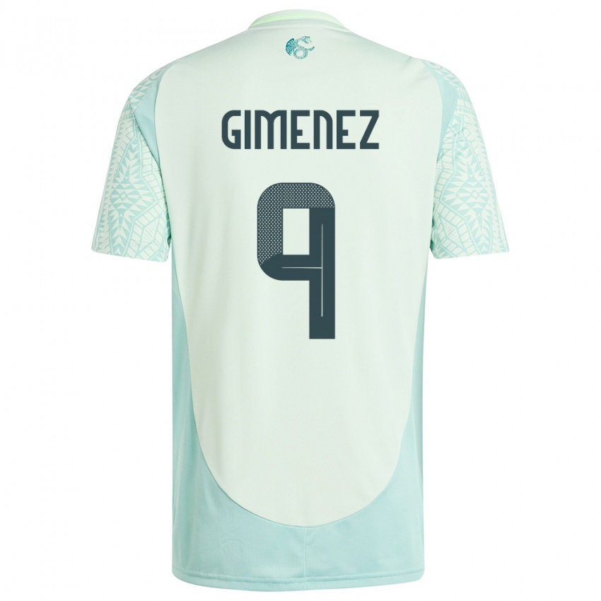 Dame Mexico Santiago Gimenez #9 Lin Grønn Bortetrøye Drakt Trøye 24-26 Skjorter T-Skjorte